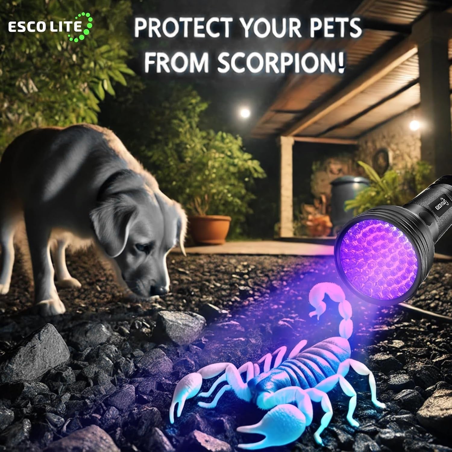 UV Flashlights Black Light for Pet Urine Detection 51 LED Blacklight Flashlight for Dog Cat Stains, UV Light Flashlight for Resin, Carpet, Hotel, Bathroom with Battery